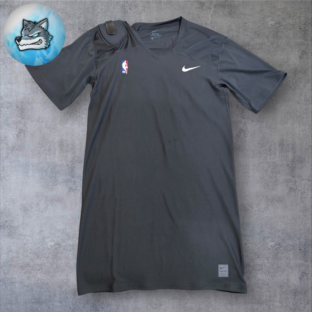 Nike Pro NBA Player Issued HyperStrong Compression Shirt Black Large BQ2419-010